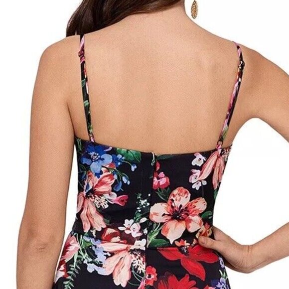NWT Xscape floral Hi Low Floral Cocktail Dress Small (MSRP $189) - Picture 7 of 7